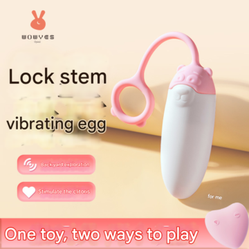 Remote control lock sperm vibrator strong shock female masturbation toy