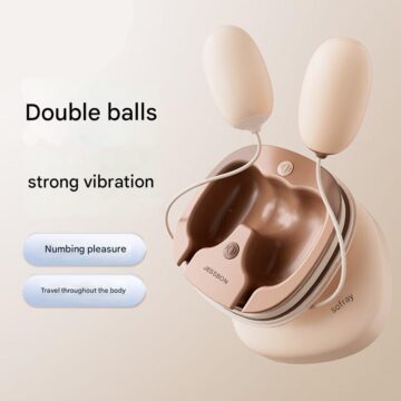 JISSBON Double shock small powder egg skipping bomb female adult supplies sexy toy mute