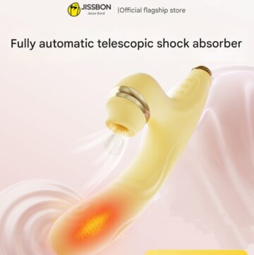 JISSBON Telescopic sucking vibrator, masturbator, adult product, female specific sex toy, vibrator, silent